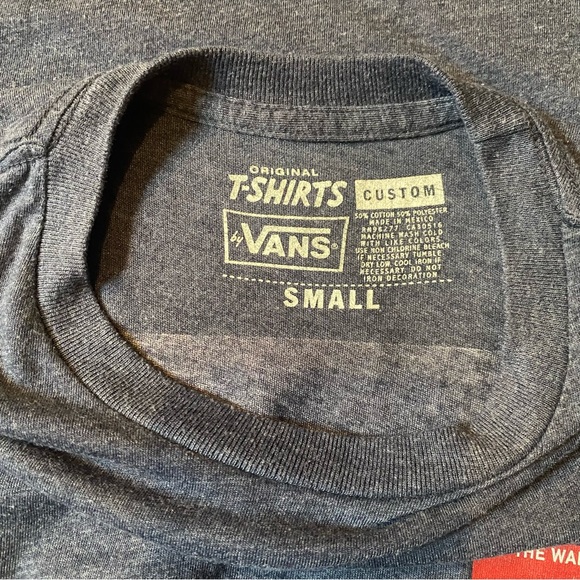 Vans skateboarding logo t-shirt, navy, size S - Picture 4 of 5